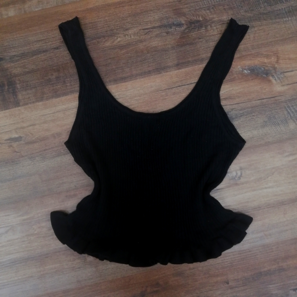 ZARA cropped tank top Large